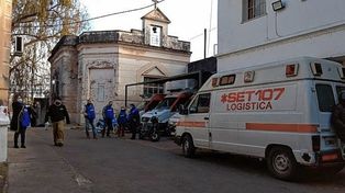 Problema de larga data. Imagen de una asamblea previa del personal del 107 ante acoso laboral de los funcionarios de la Secretaría de Emergencia y Traslado.