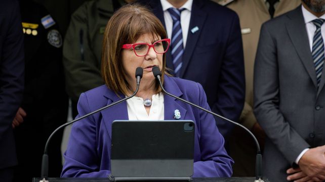 La ministra de Seguridad de la Nación