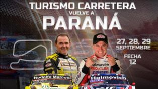 El Turismo Carretera vuelve a Paraná el 27