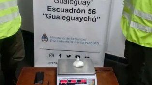 Ruta 12: un hombre llevaba cocaína en un bolsillo y lo descubrieron en un control