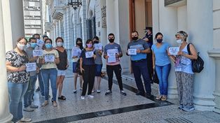 Los ahorristas damnificados han llegado a movilizarse a Casa de Gobierno (Archivo)