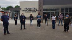El intendente González monitoreó el hospital Sagrado Corazón. El intendente González monitoreó el hospital Sagrado Corazón.