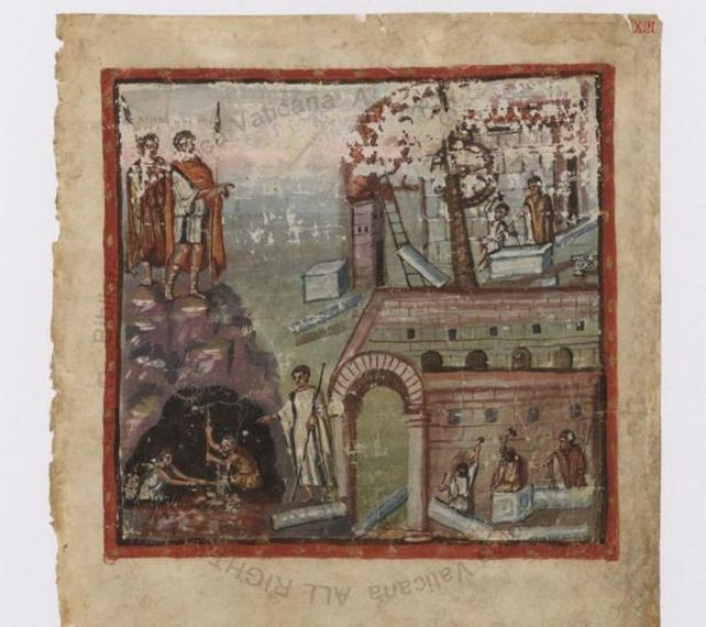 Portada de la Vergilius Vaticanus.