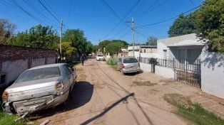El hombre fue herido en el abdomen frente al taller mecánico