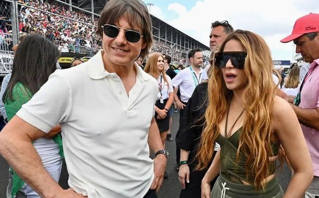 Tom Cruise y Shakira se encontraron para un Gran Premio de Fórmula 1 y hubo rumores de romance.&nbsp;
