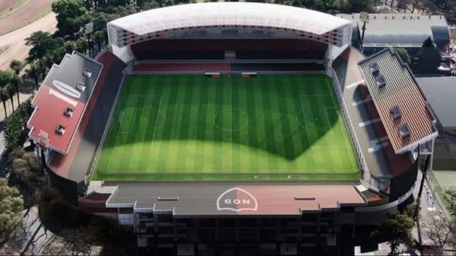 Manos a la obra. La maqueta que la dirigencia de Newells presentó tiempo atrás.&nbsp; 