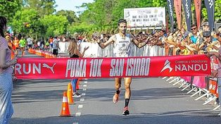 Federico Bruno ganó los 10K de San Isidro e hizo historia. hace unos días