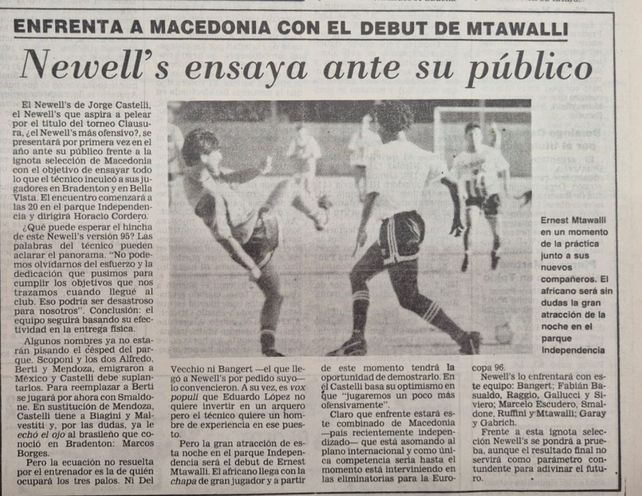 ¿Qué fue de la vida del africano que llegó a Newells por recomendación de Maradona?