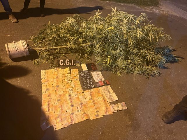 Drogas. Parte de lo secuestrado en Amenábar y Cullen.