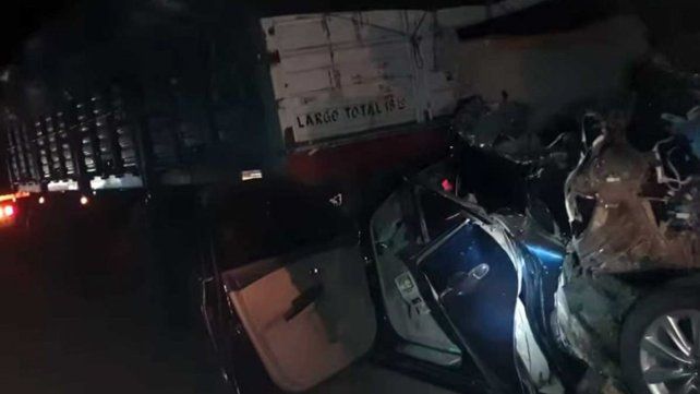 Se registró un choque en cadena en la Ruta 39.
