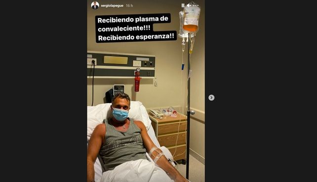 El periodista Sergio Lapegüe recibió plasma para enfrentar el coronavirus