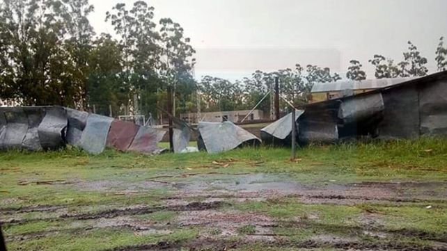 Violenta tormenta en Basavilbaso