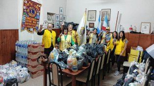 Realizaron tareas de embolsado y fraccionamiento de comestibles, artículos de limpieza, desinfectantes y repelentes.