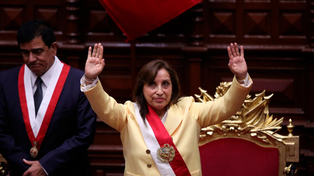 Dina Boluarte al asumir el cargo el pasado miércoles. Su futuro político es incierto, como es habitual en el Perú.&nbsp;