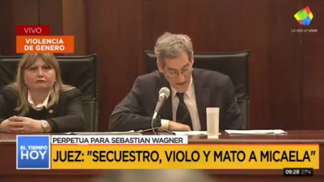 Prisión perpetua para Sebastián Wagner por el femicidio de Micaela García