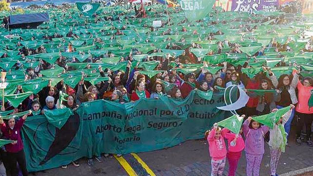 Que sea ley. Una de las tantas marchas a favor de la legalización del aborto.