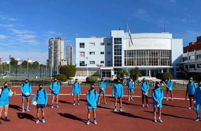Los Pumas Seven trabajan con protocolos muy exigentes en las instalaciones del Cenard en Nu&ntilde;ez.