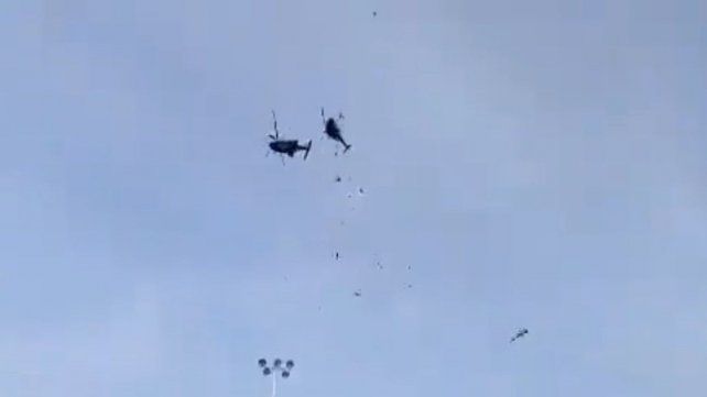 Dos helicópteros chocaron en el aire en Malasia: hay diez muertos