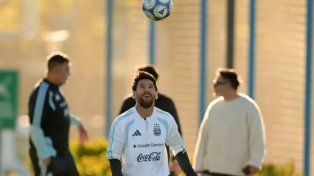 Último entrenamiento de Messi con la Selección Argentina