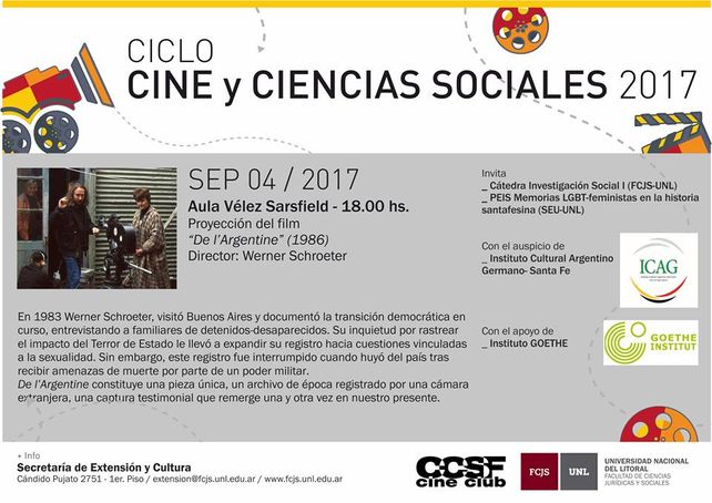 Comienza el ciclo Cine y Ciencias Sociales 2017