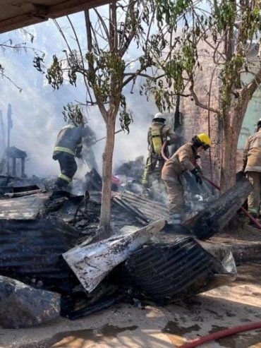 Un joven fue hospitalizado tras sufrir quemaduras en un incendio en Concordia