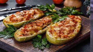 Zucchinis rellenos: una delicia que combina carne y verduras