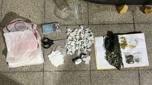 Parte de la cocaína secuestrada en la zona oeste
