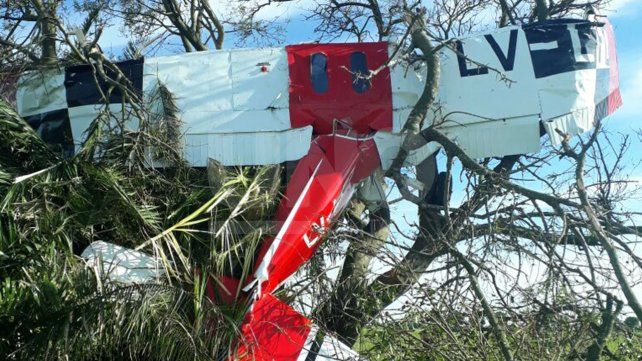 Hallazgo. El avión fue encontrado en un campo ubicado a 1.500 metros de la ruta 70.&nbsp;