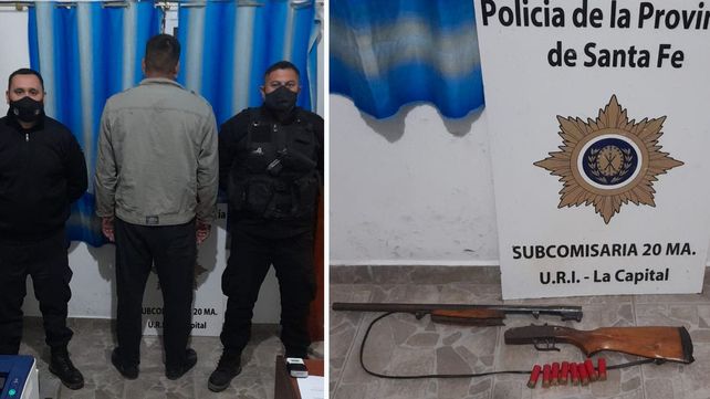 El sujeto intentó pegarle a su mujer y uno de sus hijos se interpuso