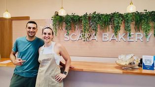 Scaloni visitó la pastelería de su hermana en noviembre de 2023