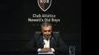 Ignacio Astore trazó un balance de su gestión en Newells. Ignacio Astore trazó un balance de su gestión en Newells.