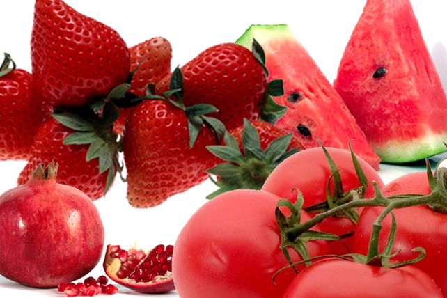 Cinco alimentos rojos saludables