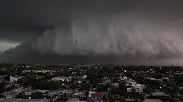 Tormenta en la localidad de El Trébol