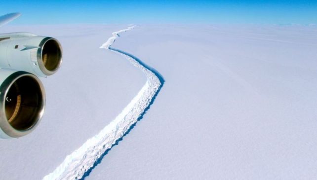 Detectan el desprendimiento de un témpano de más de mil kilómetros cuadrados