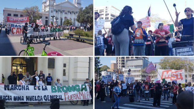 Marcha de la Bronca: sectores sociales y políticos marcharon contra el modelo en Paraná
