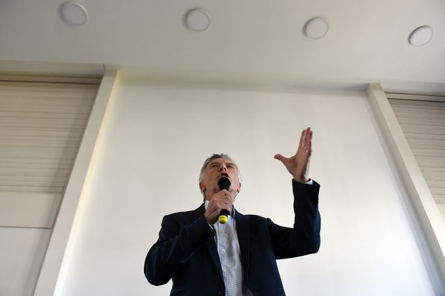 Macri improvisó un discurso en la Fundación Libertad