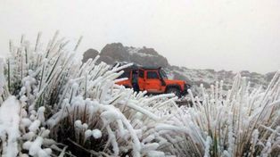 La ola de frío provoca nevadas en Córdoba, San Luis y La Rioja