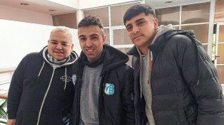 Matías Hirschfeld, Nicolás Albornoz y Francisco Arce, integrantes de Mariano Moreno C