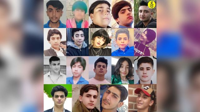 Fotos de los niños y jóvenes asesinados por el régimen iraní en el final de septiembre