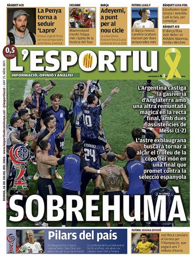 Triunfo de Argentina: las portadas de los principales diarios del mundo