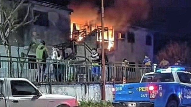 El incendio es en el barrio Paraná XIII.