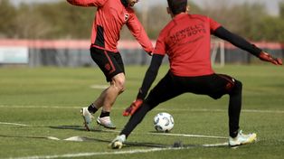 May comenzó a entrenar en Bella Vista a la par del resto. Vino en competencia.
