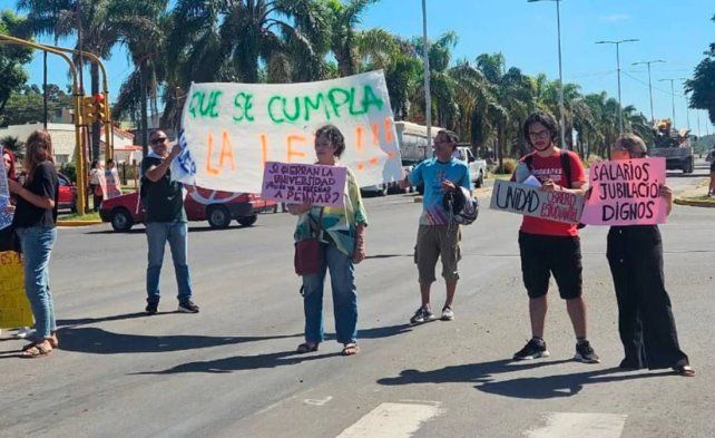 Oro Verde: docentes y estudiantes universitarios reclamaron por mayor financiamiento