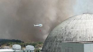 Combaten un incendio de pastizales cerca de Atucha