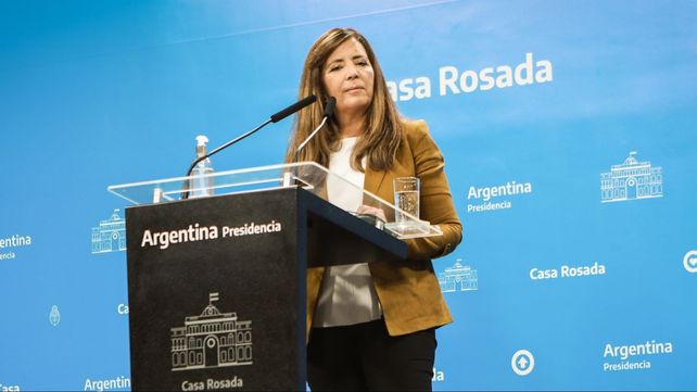 Retenciones. La portavoz presidencial