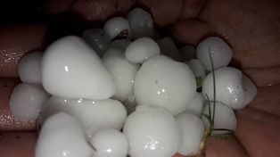 Tal como alertó el SMN granizó en el norte entrerriano