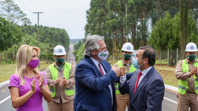 Alberto Fernández y Fabiola