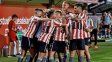 Estudiantes festejó en el final.