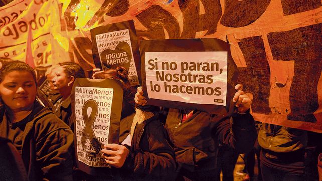 Protesta. Una de las actividades organizadas por el colectivo Ni Una Menos