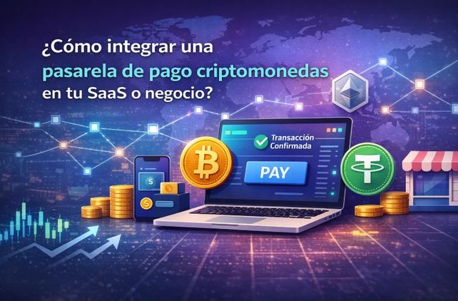 ¿Cómo integrar una pasarela de pago criptomonedas en tu SaaS o negocio?